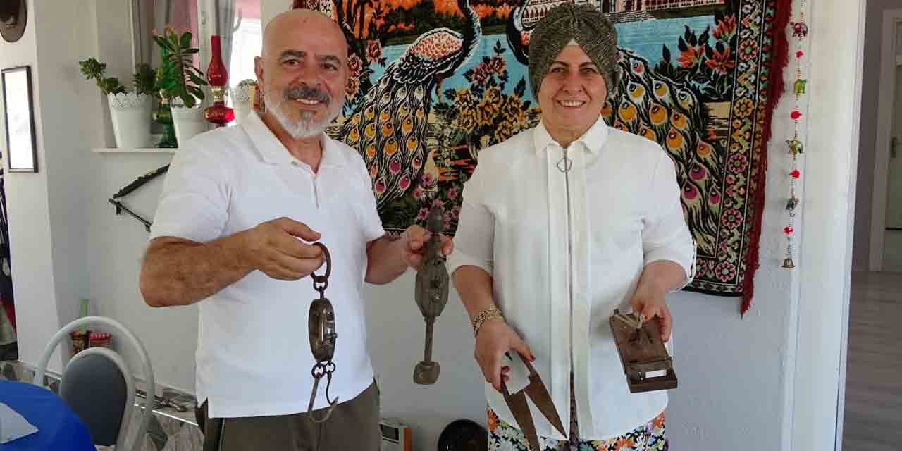 Antika meraklısı gurbetçi ailenin evi müzeyi andırıyor