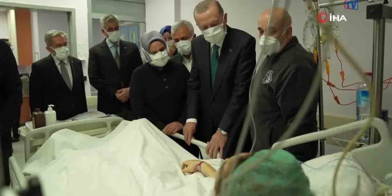 Erdoğan’dan kazada yaralanan Ayşenur Gök’e geçmiş olsun ziyareti