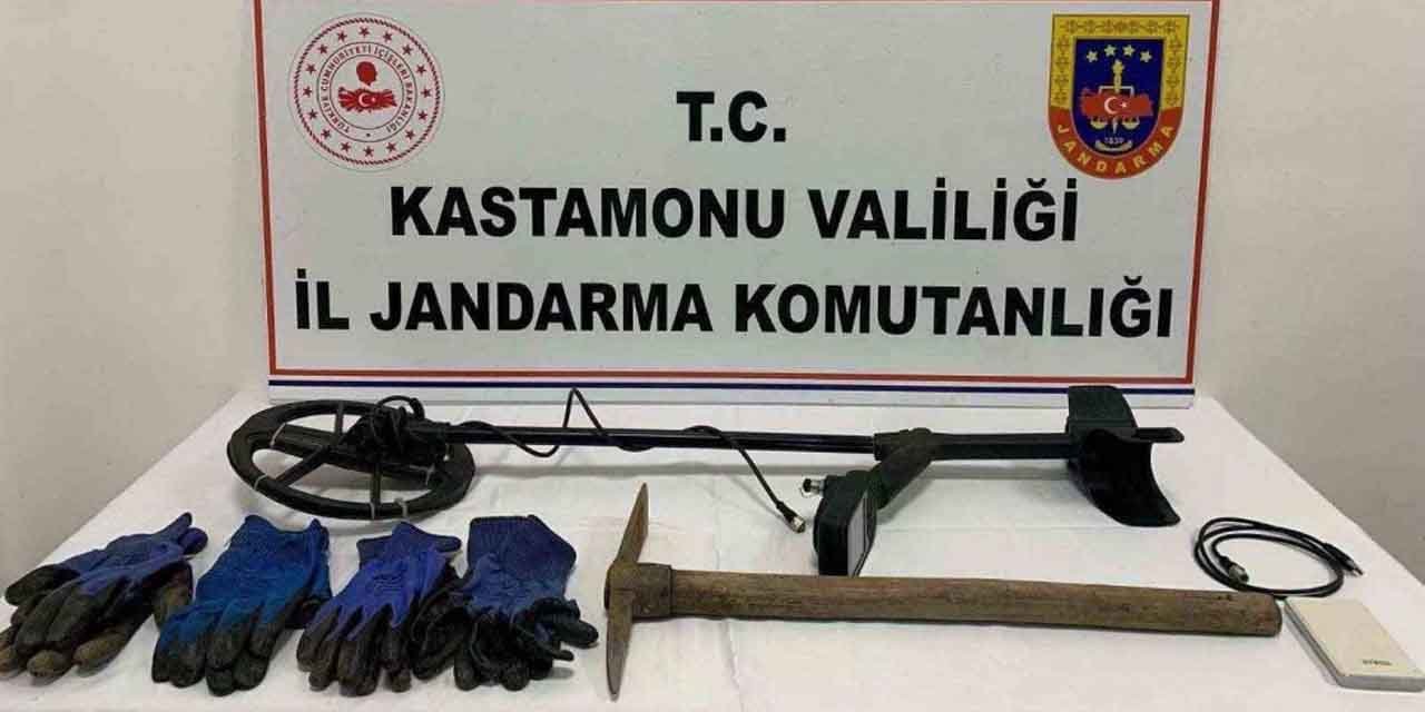 Kastamonu’da define avcıları suçüstü yakalandı