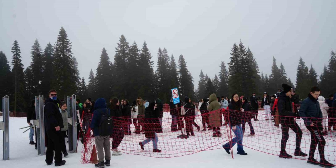 Ilgaz Dağı’nda yarıyıl tatili coşkusu