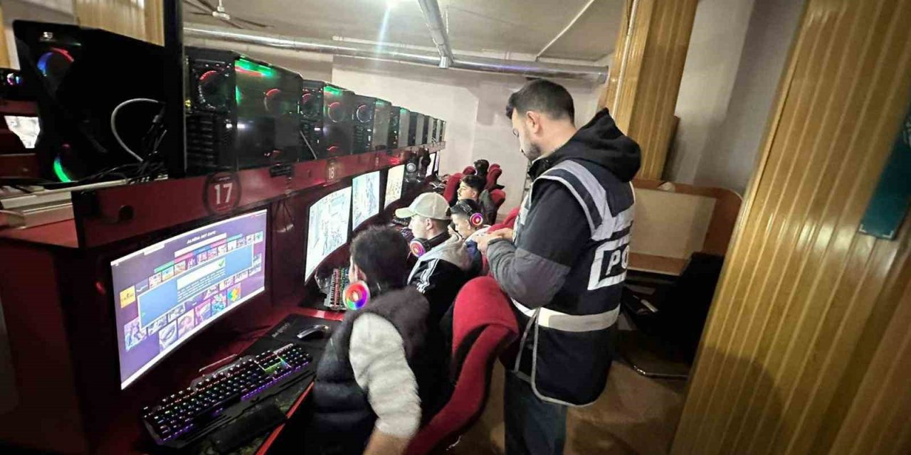 Yozgat’ta internet kafe ve oyun salonları denetlendi