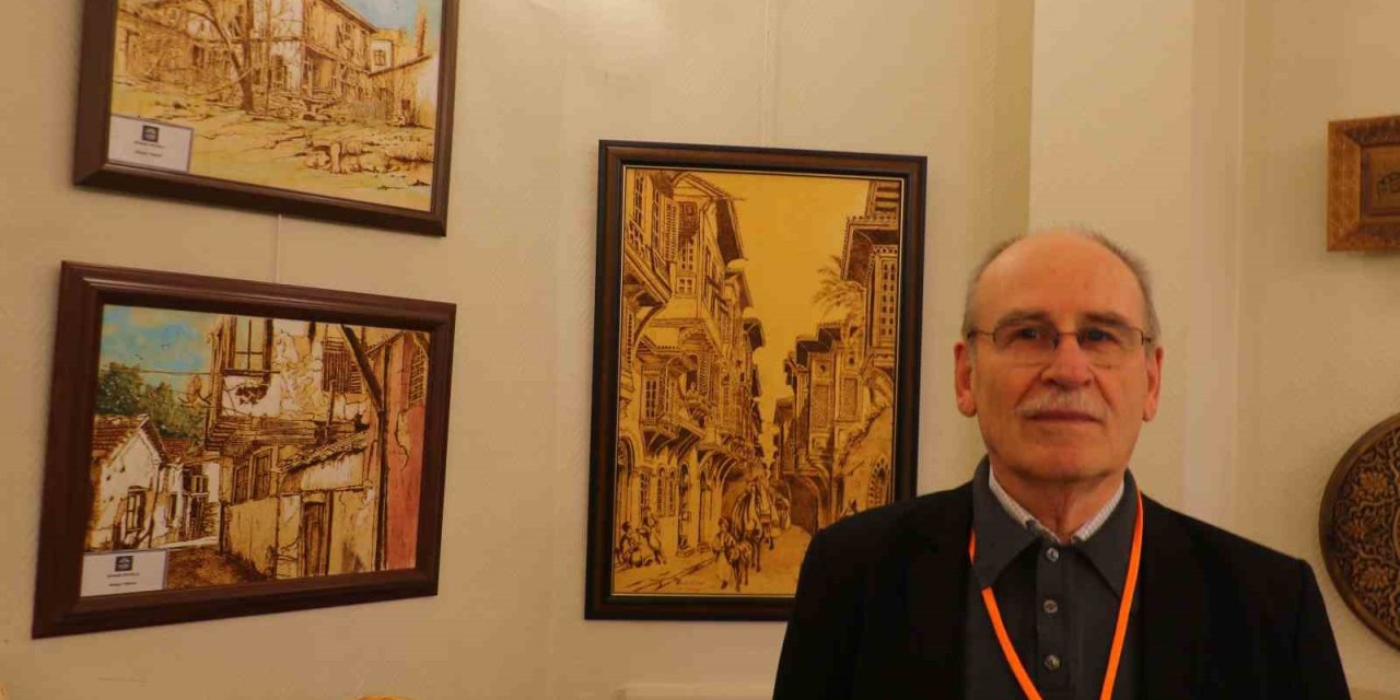 Ahşap yakma sanatının son temsilcilerinden Eroğlu, Ankara’da sergi açtı