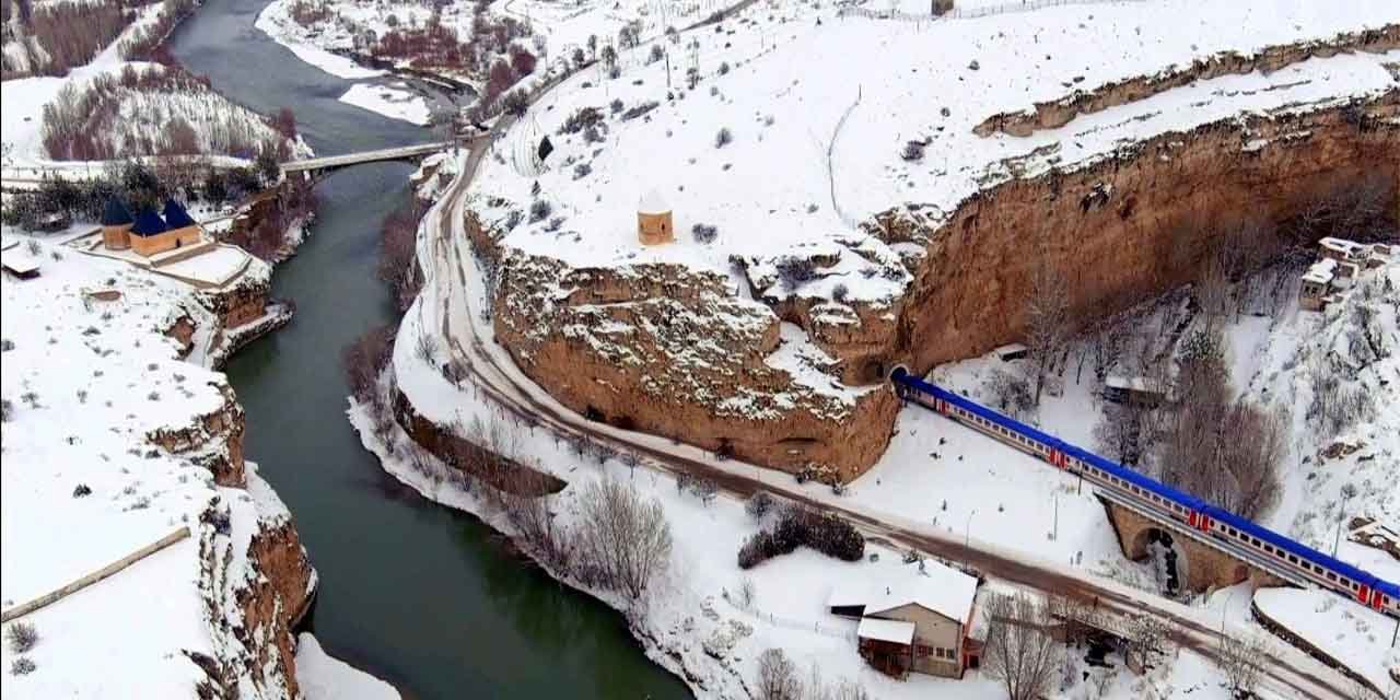 Doğu Ekspresi masalsı görüntü oluşturdu