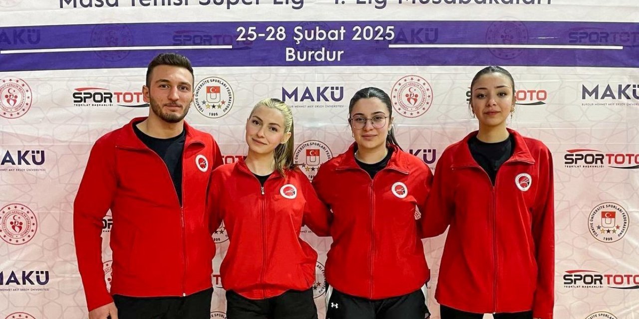 Kastamonu Üniversitesi masa tenisinde Süper Lig’e yükseldi