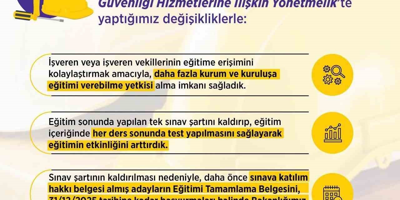 Bakan Işıkhan: "Çalışma hayatının her noktasında iş sağlığı ve güvenliğini önceliyoruz"
