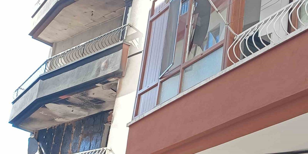 Tüp patlaması nedeniyle yanan ev kullanılamaz hale geldi