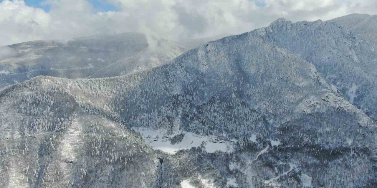 Kastamonu’da muhteşem kar manzarası