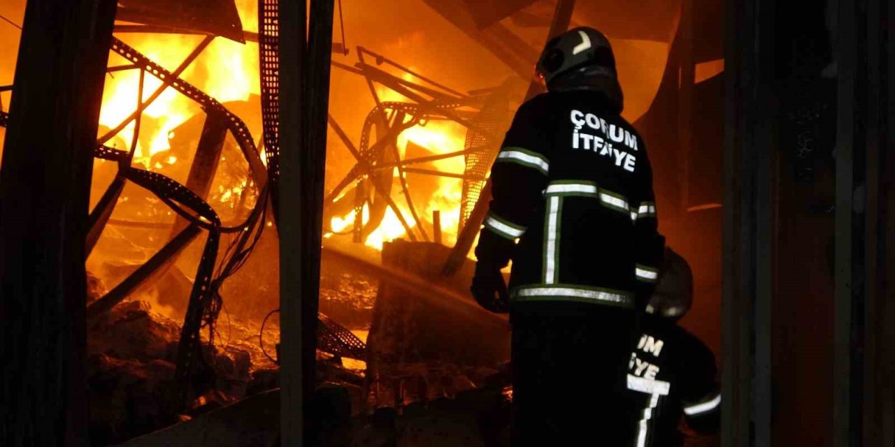 Çorum’daki fabrika yangını kontrol altına alındı