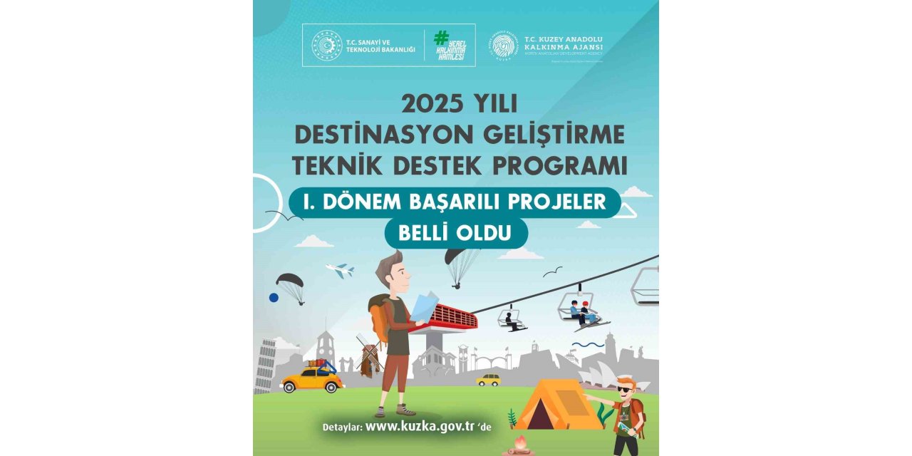 Destinasyon Geliştirme Teknik Destek Programı başarılı projeleri belli oldu