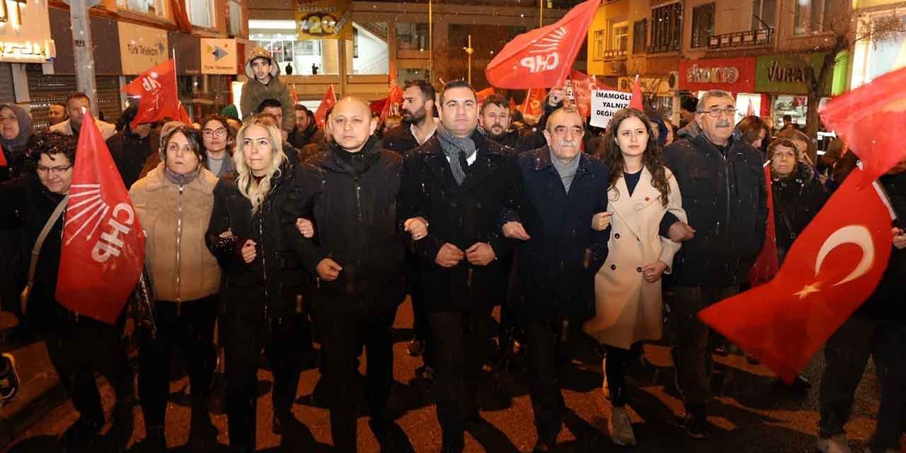 Kırıkkale, İmamoğlu’na destek için yürüdü!