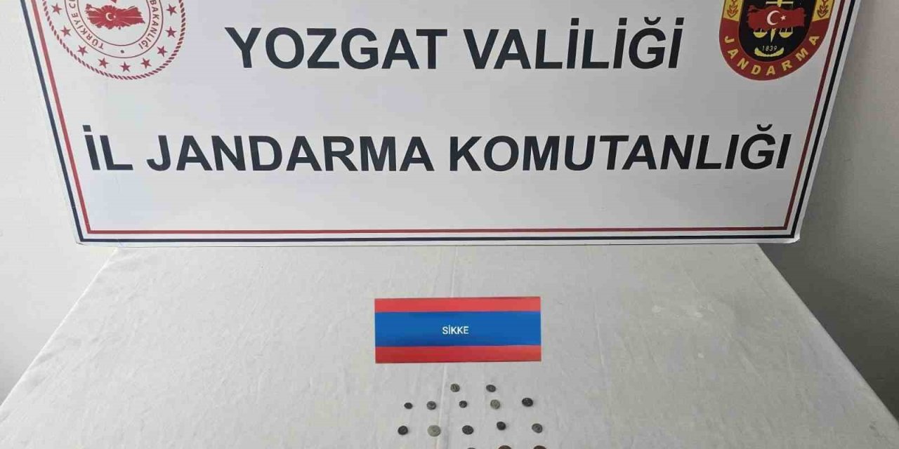 Yozgat'ta 17 sikke ele geçirildi