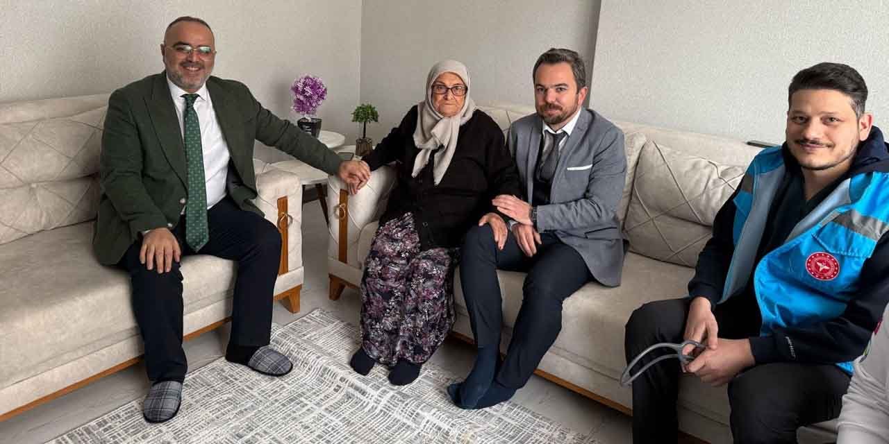 Polat’tan yaşlılara anlamlı ziyaret