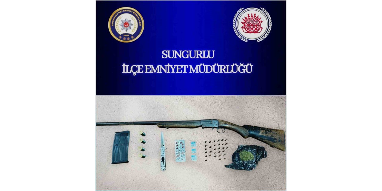 Silahlı yaralama şüphelilerinin evine operasyon: Uyuşturucu ve silah ele geçirildi
