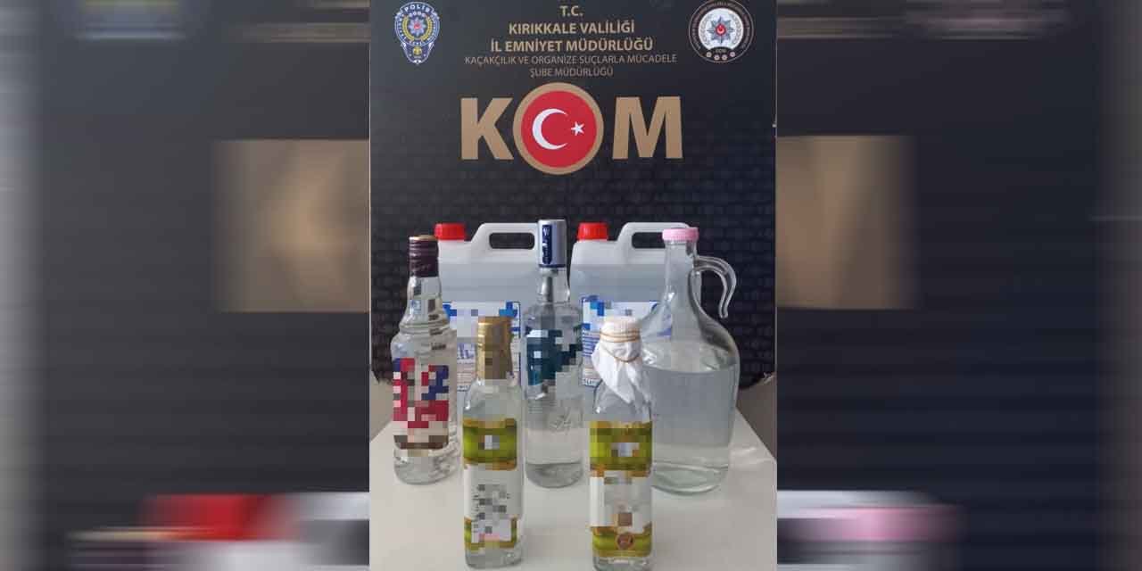 Kırıkkale’de kargo kolisinde kaçak alkol çıktı