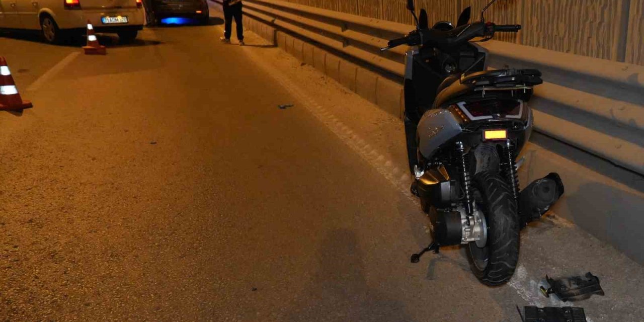 Kırıkkale’de otomobil motosiklete çarptı!