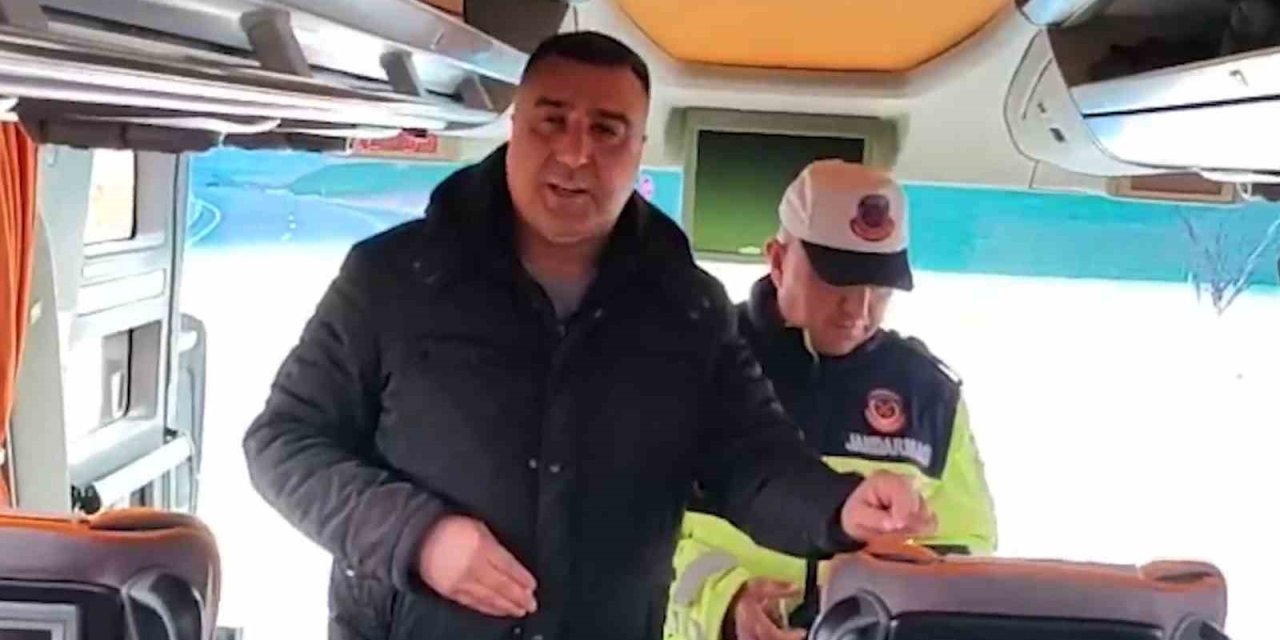 Kırıkkale'de otobüste sürpriz denetim!