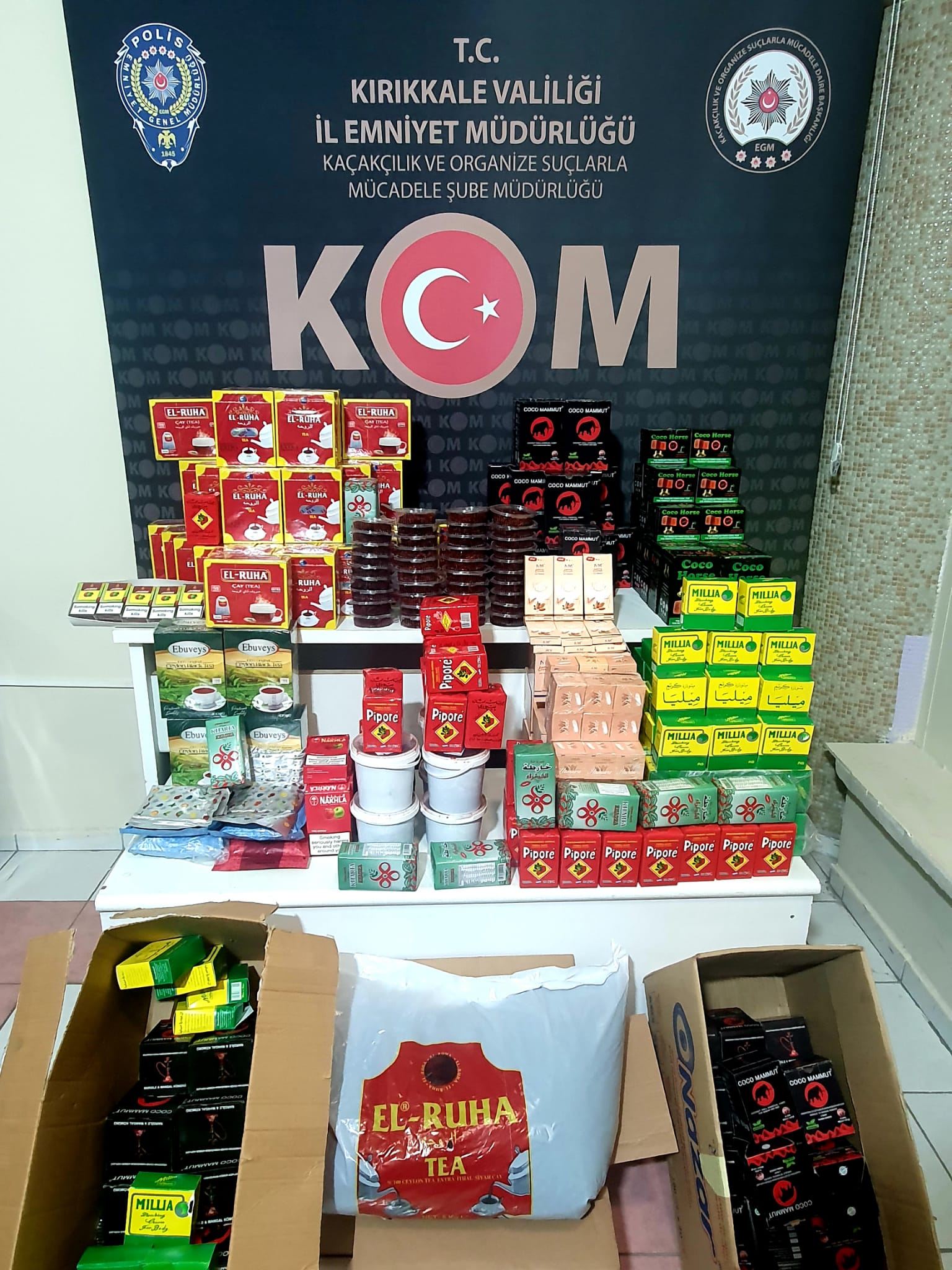 Kaçak tütün ele geçirildi