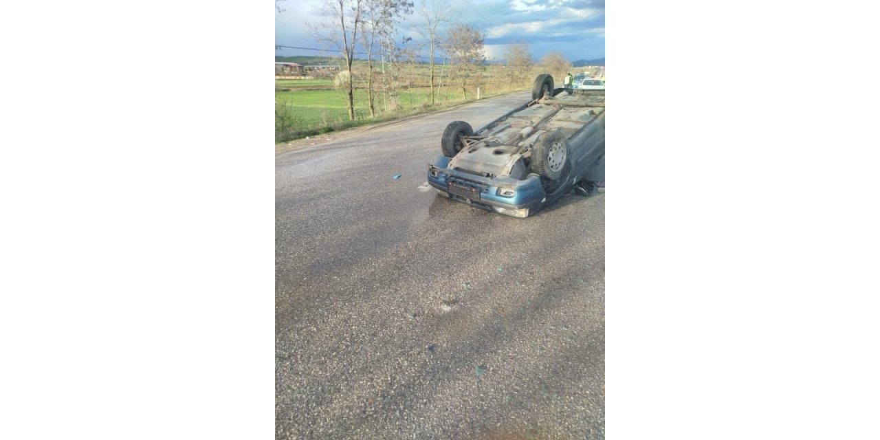 Kastamonu’da otomobil takla attı: 1 yaralı