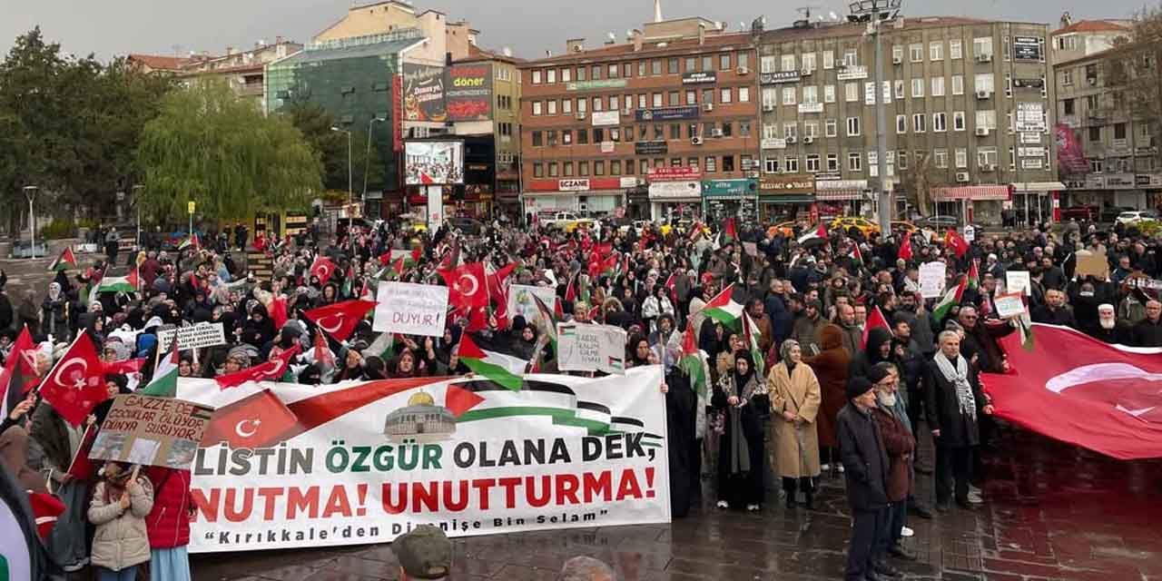 Kırıkkale Filistin için tek yürek oldu
