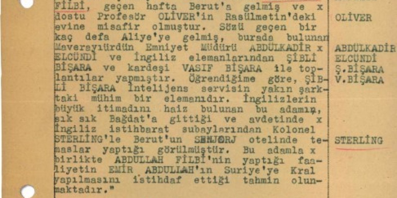 MİT, İngiliz istihbaratçı Philby’nin Ürdün’deki faaliyetleriyle ilgili rapor paylaştı