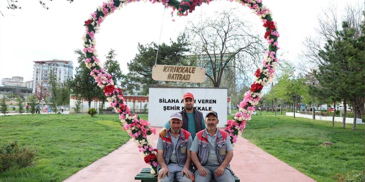 Büyük Şehir Parkı'nda fotoğraf köşesi