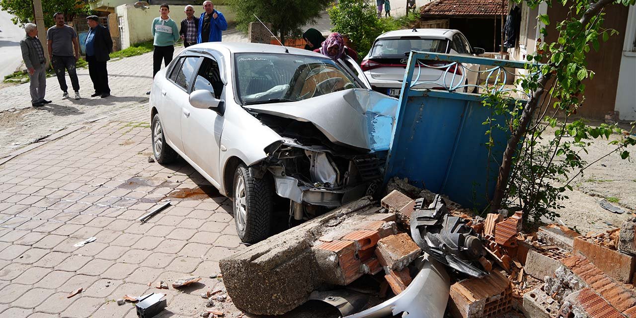 Kırıkkale'de korkutan kaza!