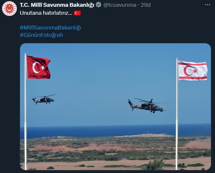 MSB’den "Unutana Hatırlatırız" paylaşımı