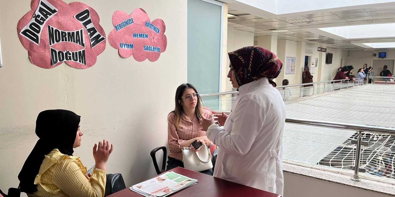 Hastanede normal doğuma teşvik standı