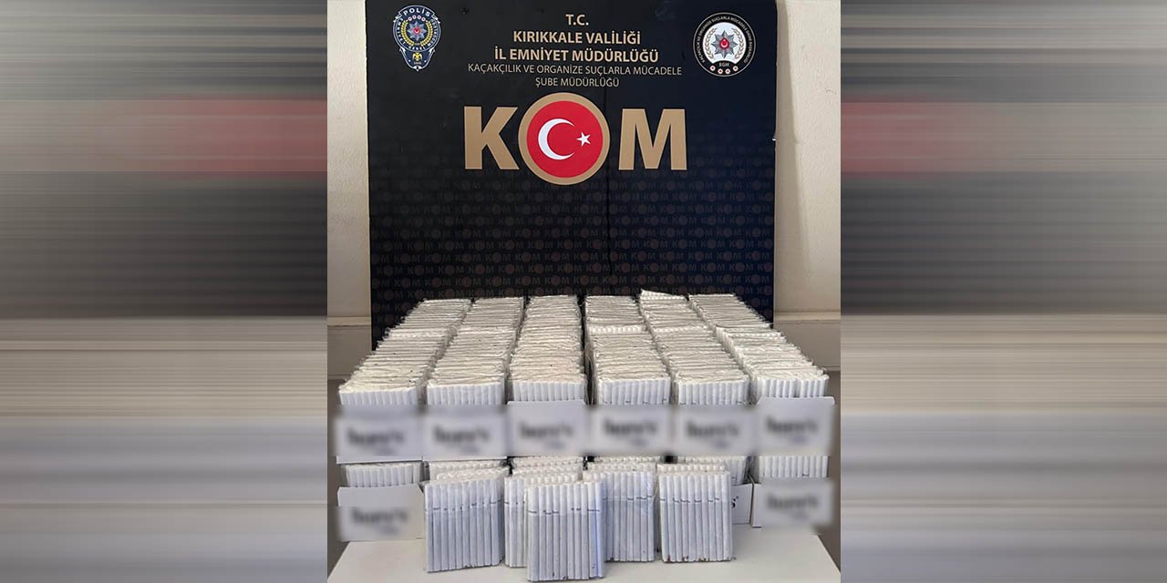 Kırıkkale'de 7 bin adet makaron ele geçirildi