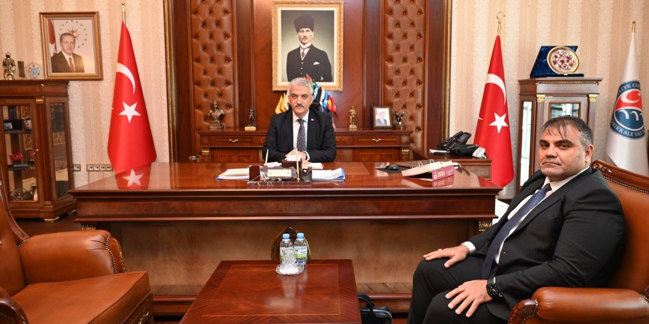 İl Özel İdare Genel Sekreteri  Murat Şahin, Vali Makas ile bir araya geldi