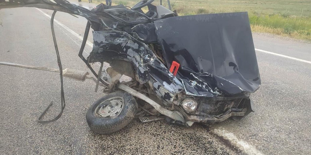 Feci kazada 1 kişi öldü! Tırla otomobil çarpıştı