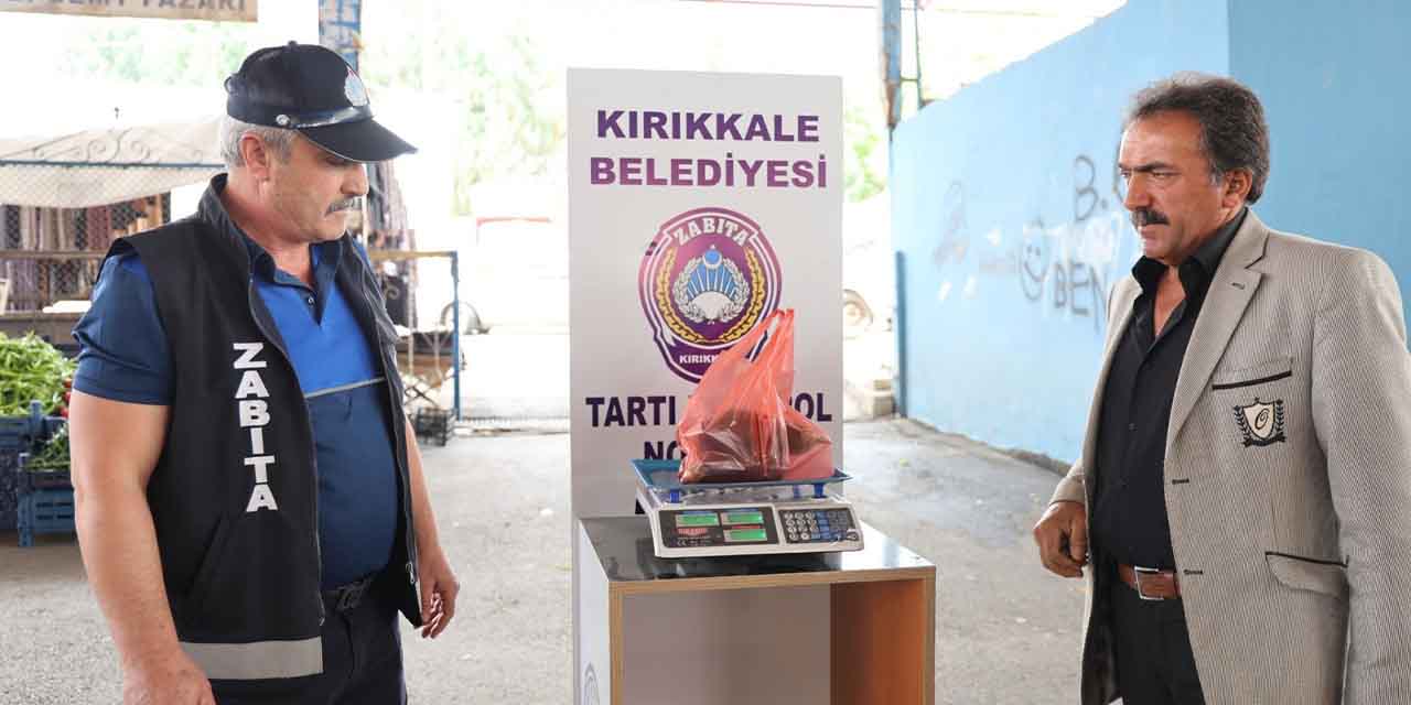 Semt Pazarlarında tartı kontrol noktası oluşturuldu