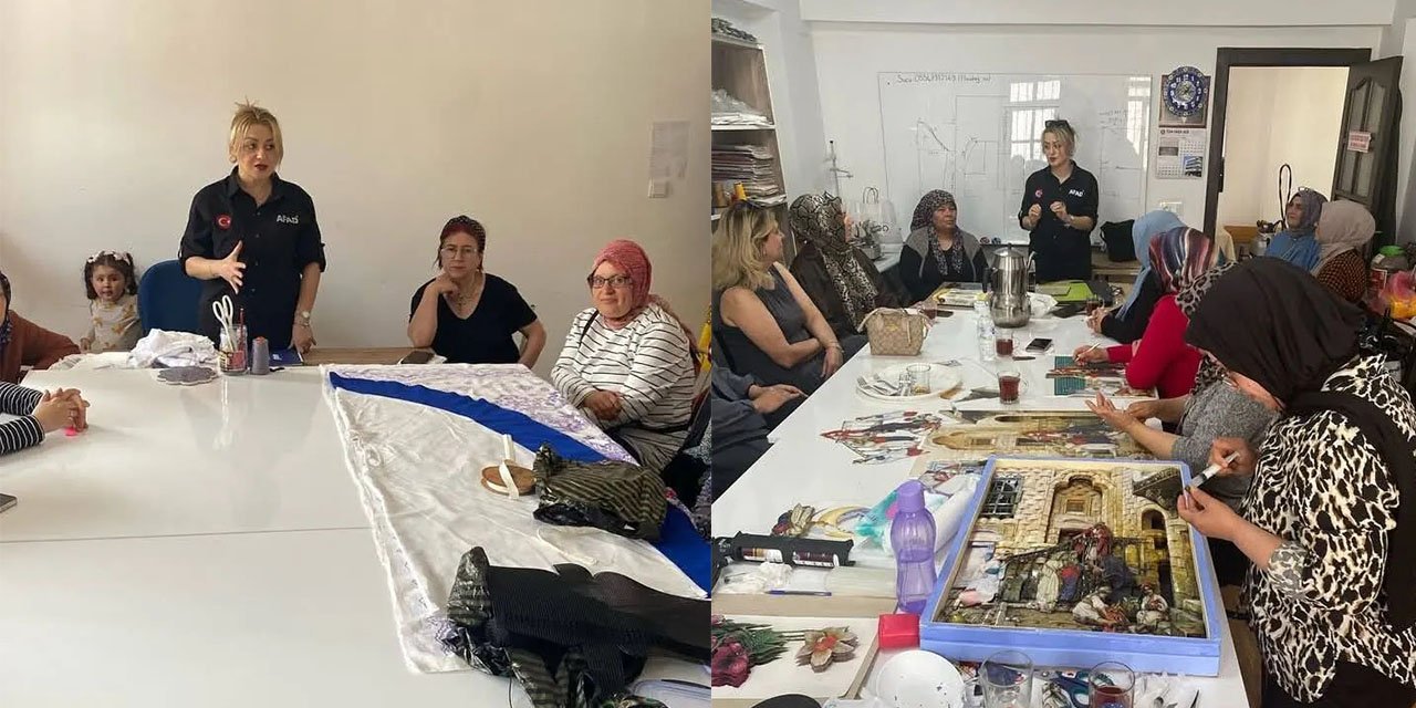 Mahalle konakları kadınlara meslek kapısı açıyor