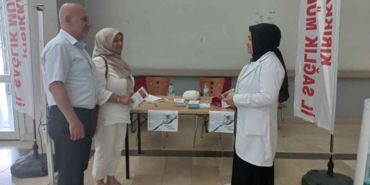 Vatandaşlara sağlık taraması yapıldı