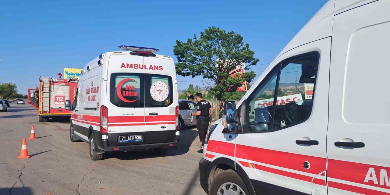 Kırıkkale'de feci kaza! 3 ağır yaralı!