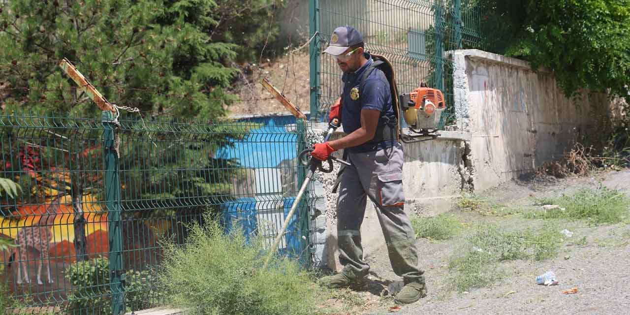Kırıkkale genelinde yabani otlar temizleniyor