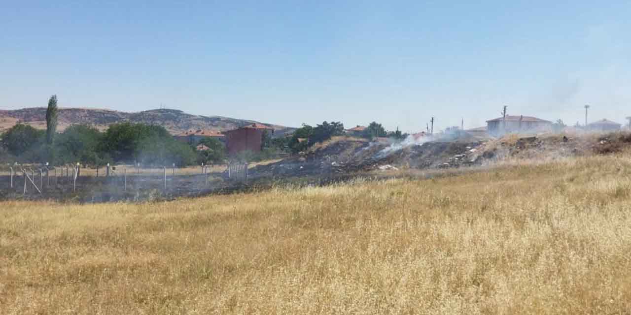 Gündoğdu Mahallesi'nde korkutan yangın!