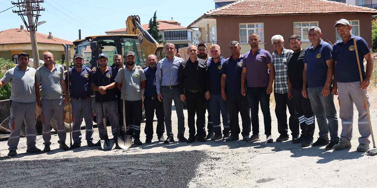 Önal, asfalt çalışmalarını inceledi