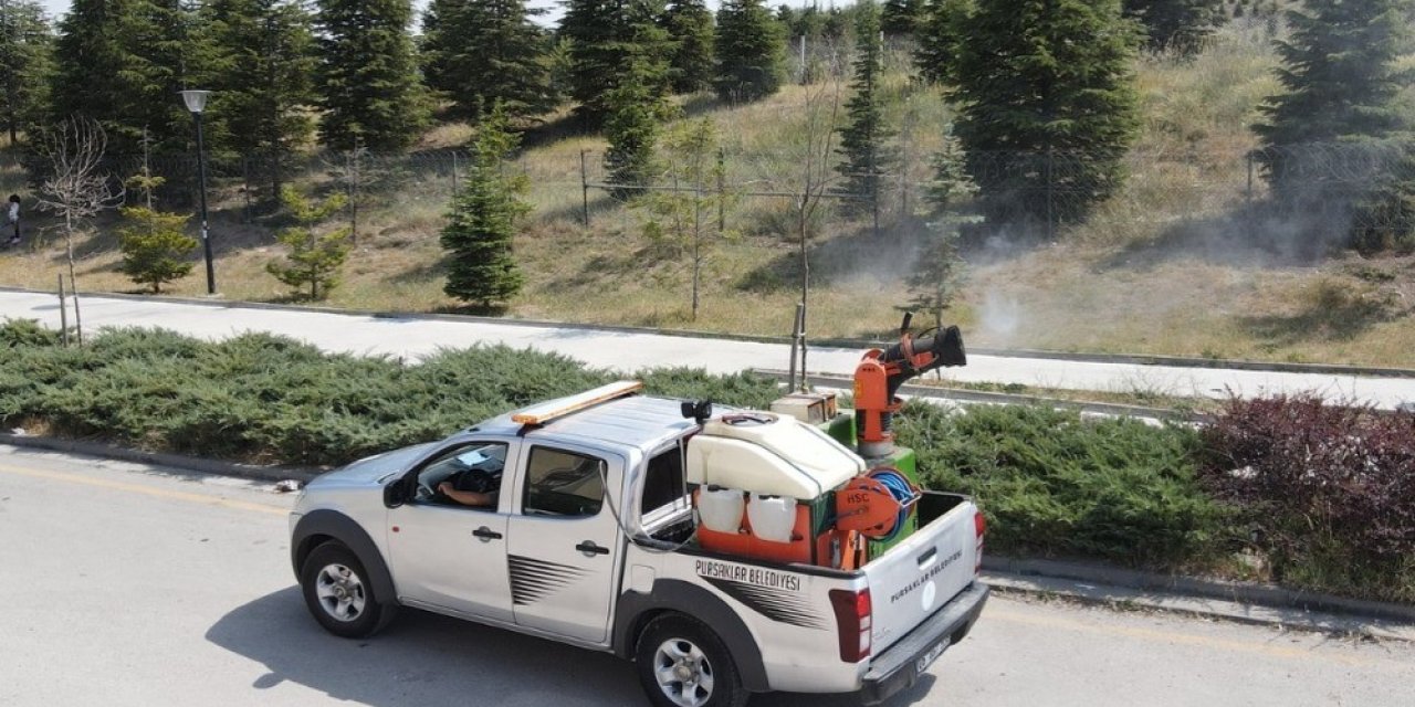 Pursaklar Belediyesi’nden haşerelere karşı mücadele