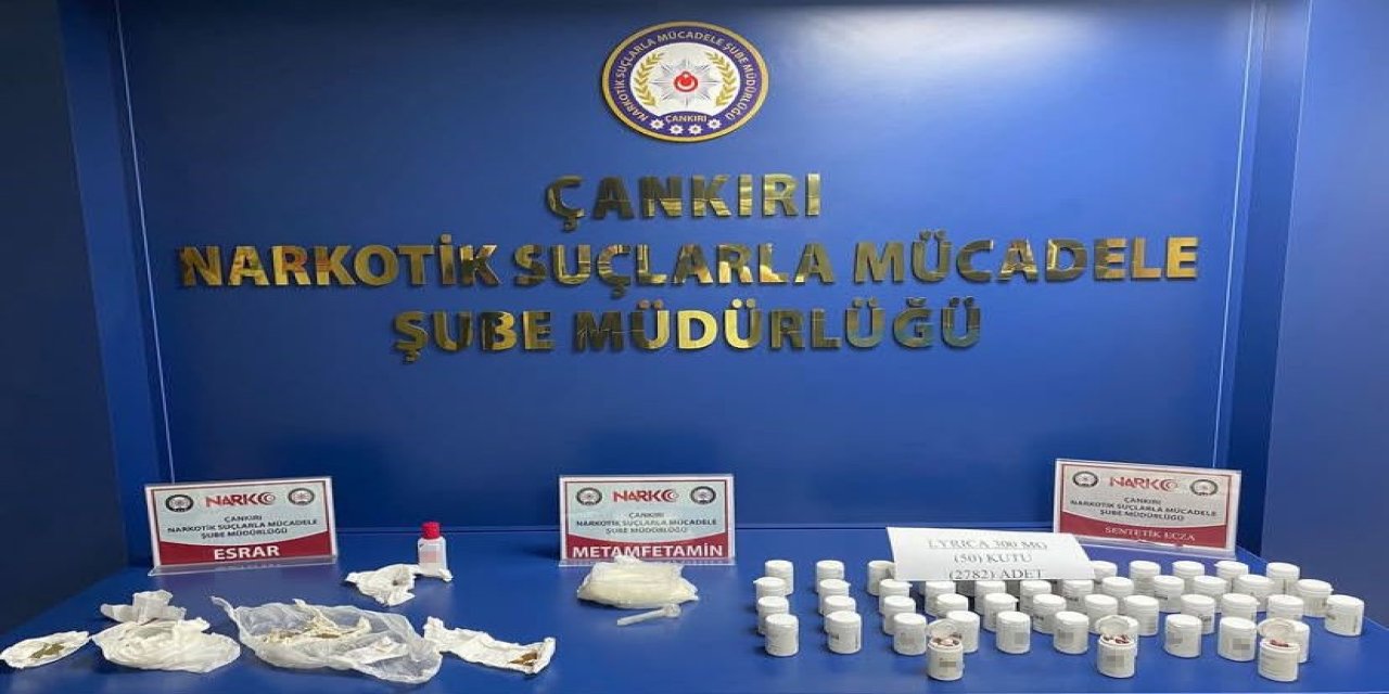 Çankırı’da uyuşturucuyla yakalanan 2 şüpheli tutuklandı