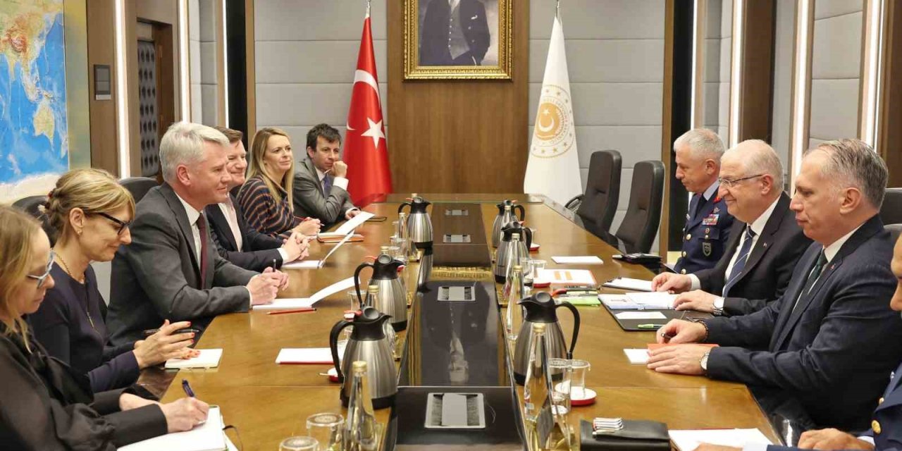 Bakan Güler, BAE Systems Genel Müdürü Woodburn ve İngiltere Büyükelçisi Morris’i kabul etti