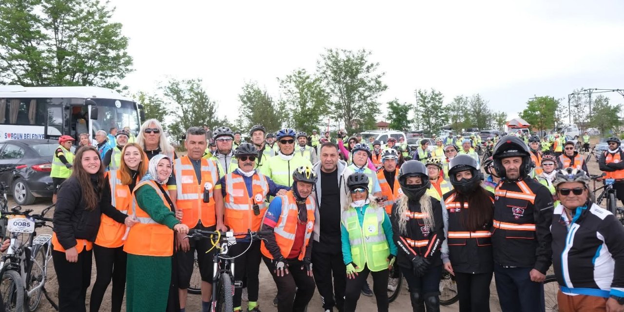 Ülkenin dört bir yanından gelen bisiklet severler Sorgun’daki festivalde buluştu