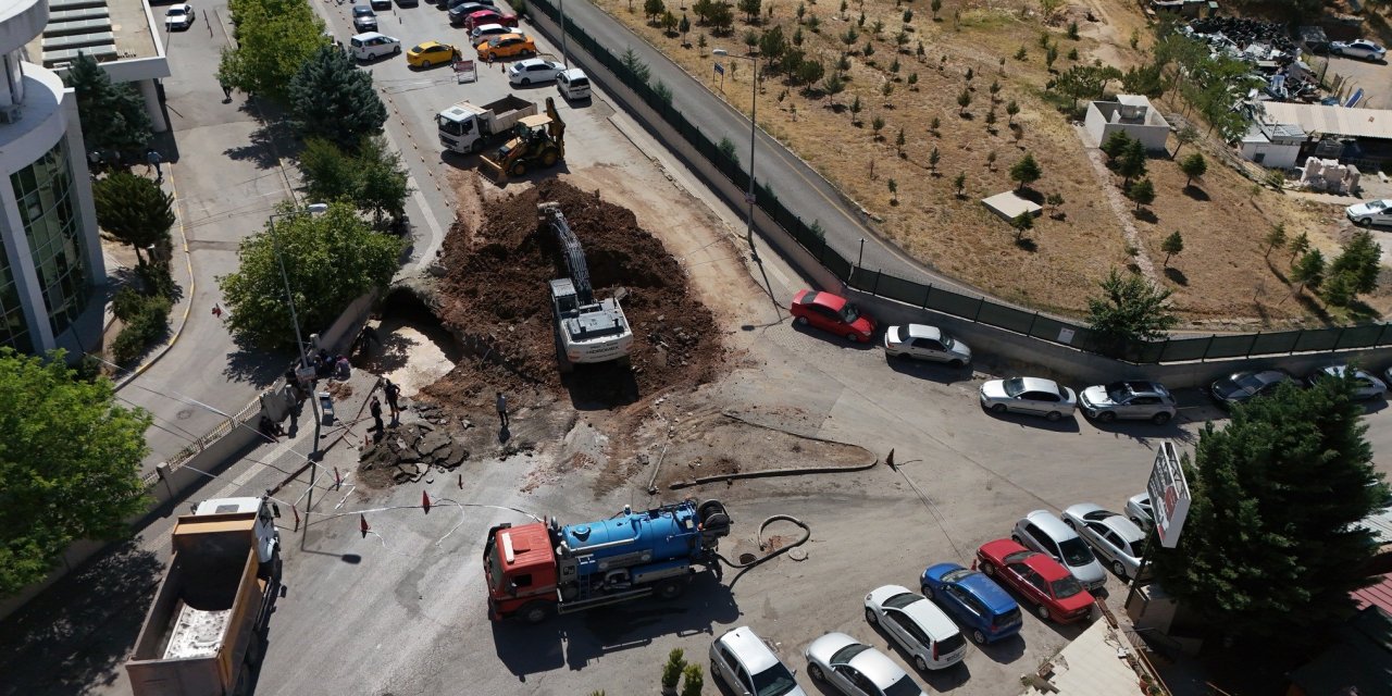 Yüksek İhtisas Hastanesi’nin çöken kanal hattı yenileniyor