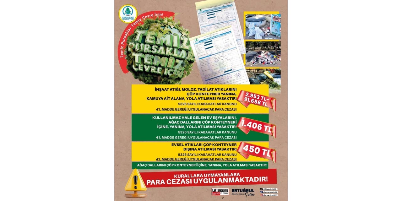 Pursaklar’da kurallara uymayanlara para cezası