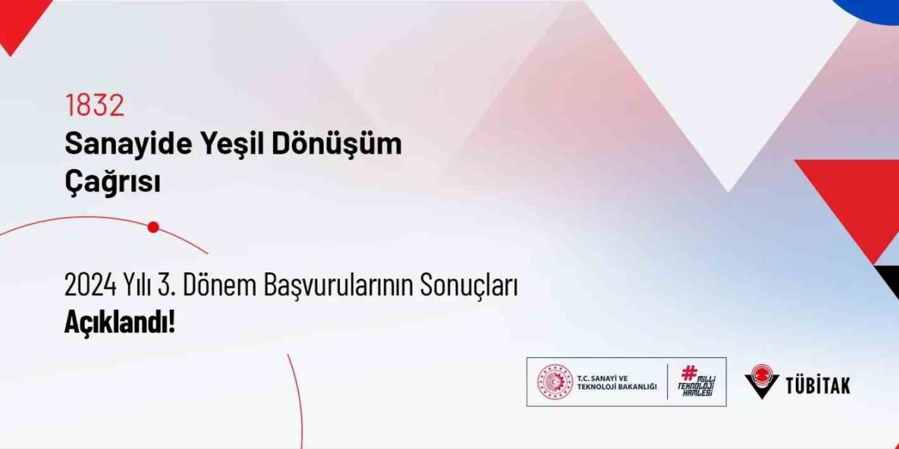 ‘TÜBİTAK Sanayide Yeşil Dönüşüm Çağrısı’ sonuçları açıklandı
