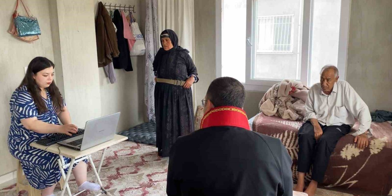 Müştekinin ifadesi için ’Evde Adalet Hizmeti’ uygulamasıyla evde mahkeme kuruldu