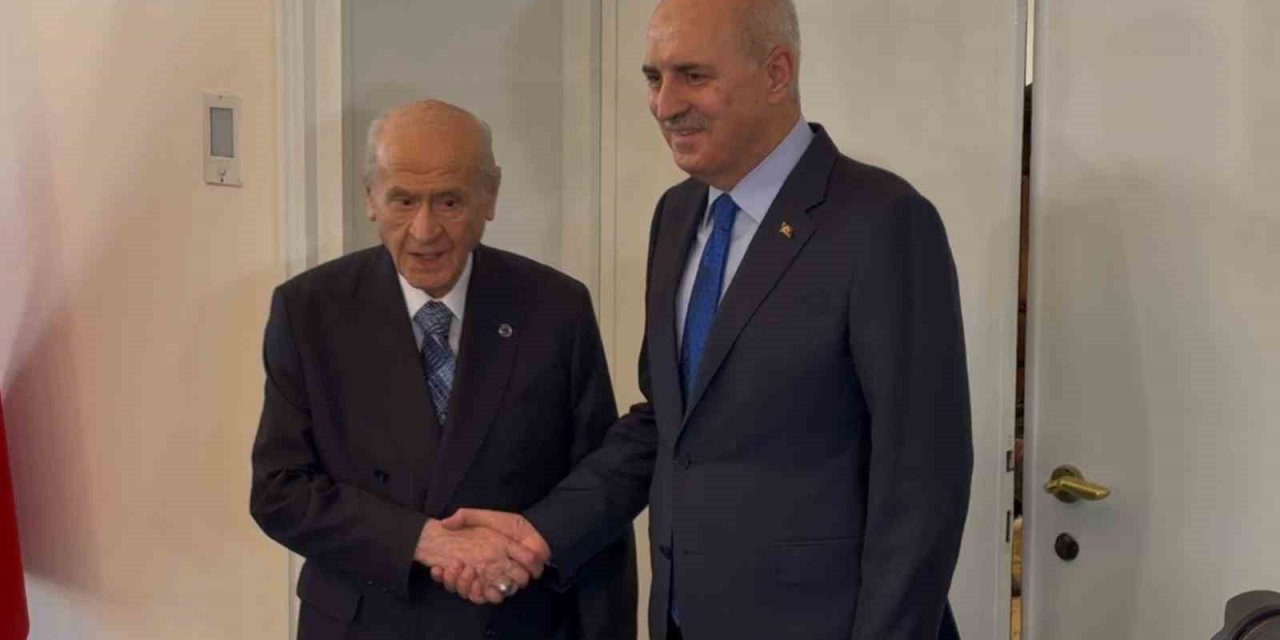 MHP lideri Bahçeli, TBMM Başkanı Kurtulmuş ile görüştü
