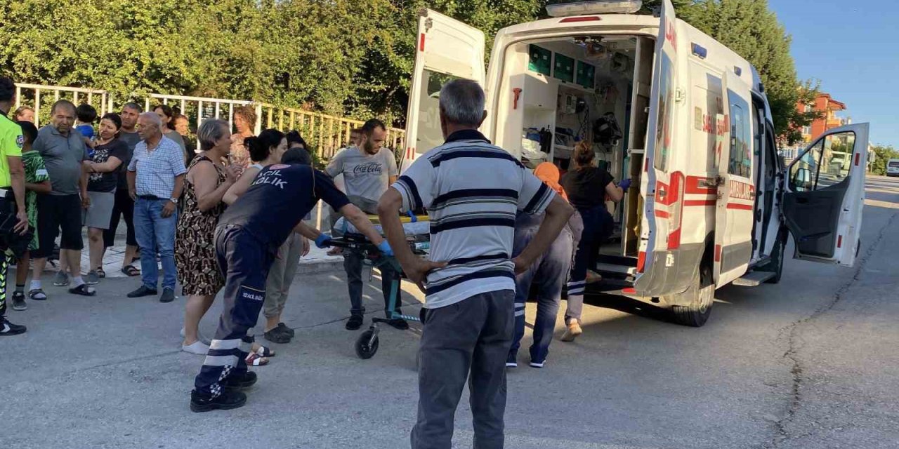 Çorum’da minibüsle çarpışan bisikletli çocuk yaralandı