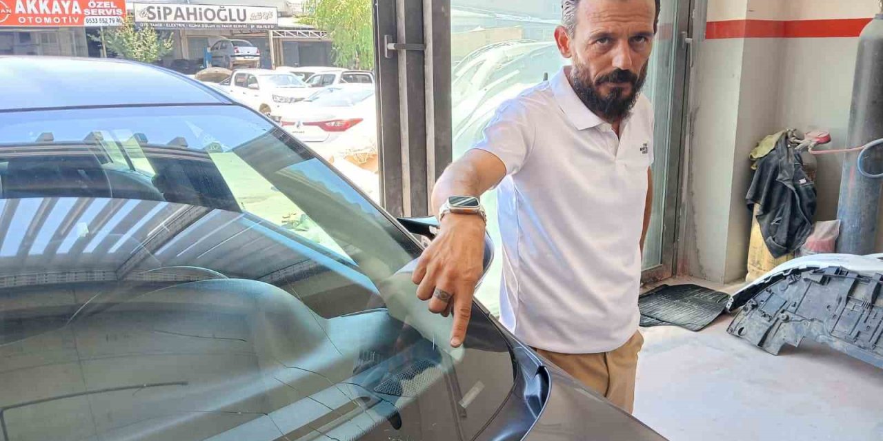 Seyir halindeyken aracına kurşun isabet eden sürücü o anları anlattı