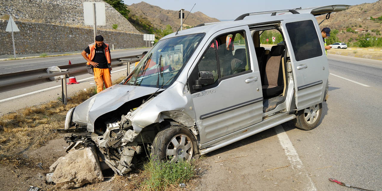 Kırıkkale’de cenaze yolunda kaza: 1 ölü, 1 yaralı